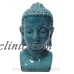 LARGE NEW GLAZED BLUE CERAMIC BUDDHA HEAD STATUE STYLISH HOME DECOR     273364957287